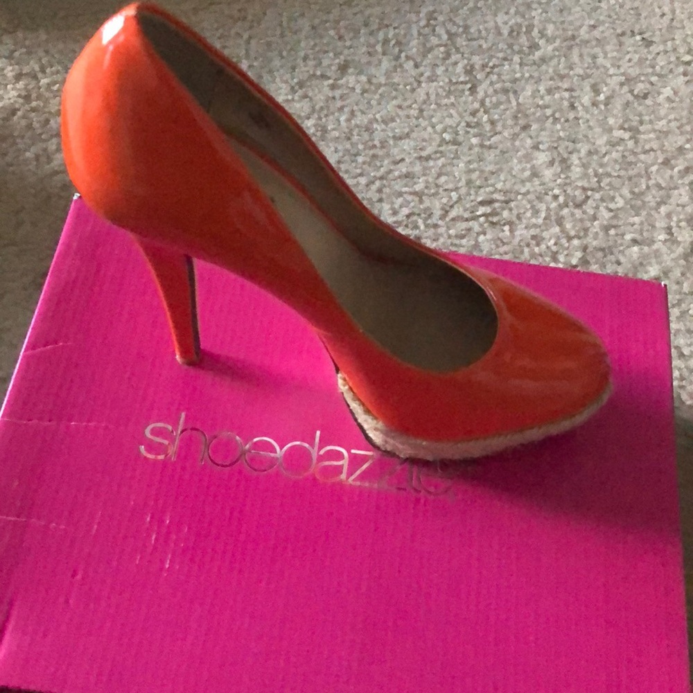 Orange shoes